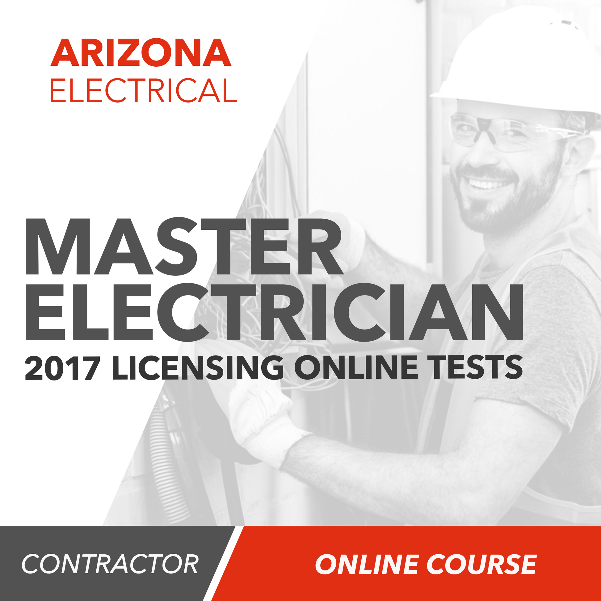 Upstryve's 2017 Master Electrician Licensing Online Tests product image provided by UpStryve Book Store. Upstryve provides access to online contractor course content, exam prep, books, and practice test questions to students and professionals preparing for their state contracting exams.