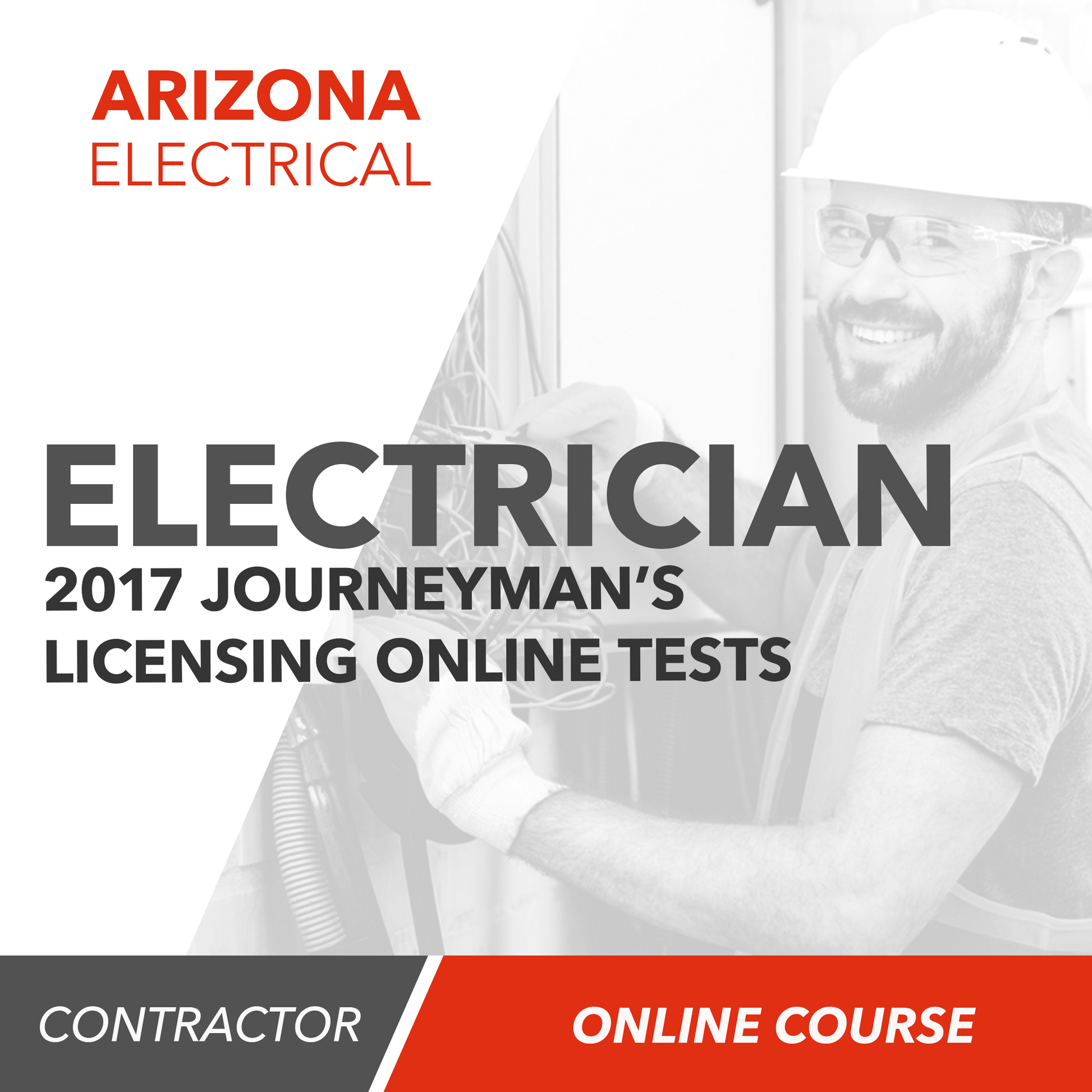 Upstryve's 2017 Journeyman's Electrician Licensing Online Tests product image provided by UpStryve Book Store. Upstryve provides access to online contractor course content, exam prep, books, and practice test questions to students and professionals preparing for their state contracting exams.
