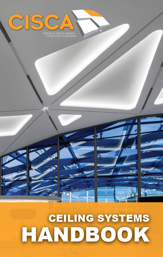 Upstryve's Ceiling Systems Handbook ,CISCA, 19th Printing, 2012 revised 2019 product image provided by UpStryve Book Store. Upstryve provides access to online contractor course content, exam prep, books, and practice test questions to students and professionals preparing for their state contracting exams.