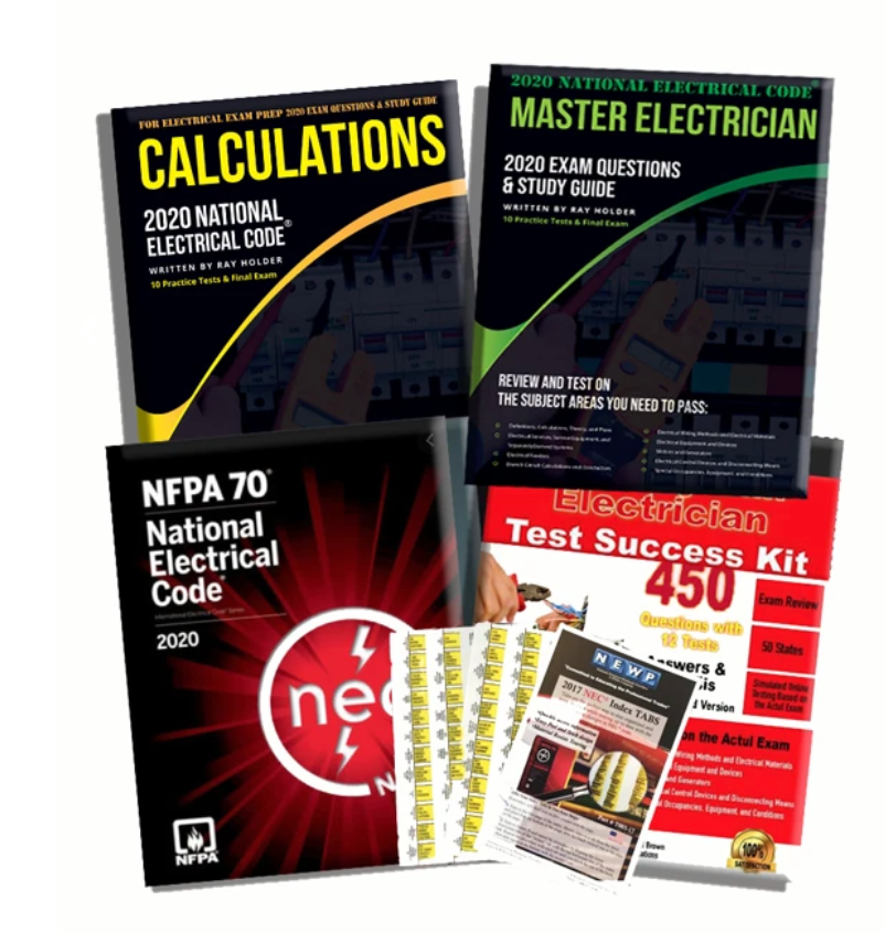 Upstryve's 2020 Complete Master Electrician Book Package product image provided by UpStryve Book Store. Upstryve provides access to online contractor course content, exam prep, books, and practice test questions to students and professionals preparing for their state contracting exams.