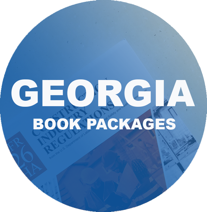 Complete Book Set for Georgia NASCLA Examination for Commercial General Building Contractors