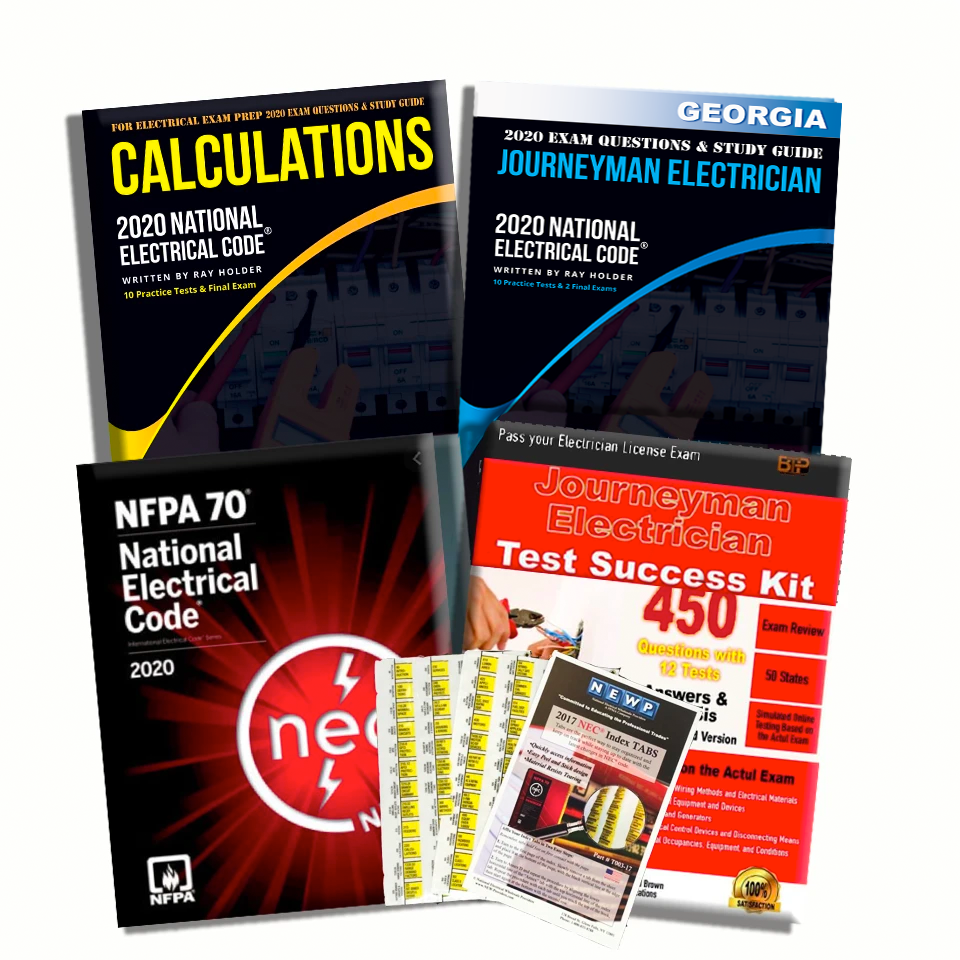 Georgia 2020 Complete Journeyman Electrician Exam Prep Package