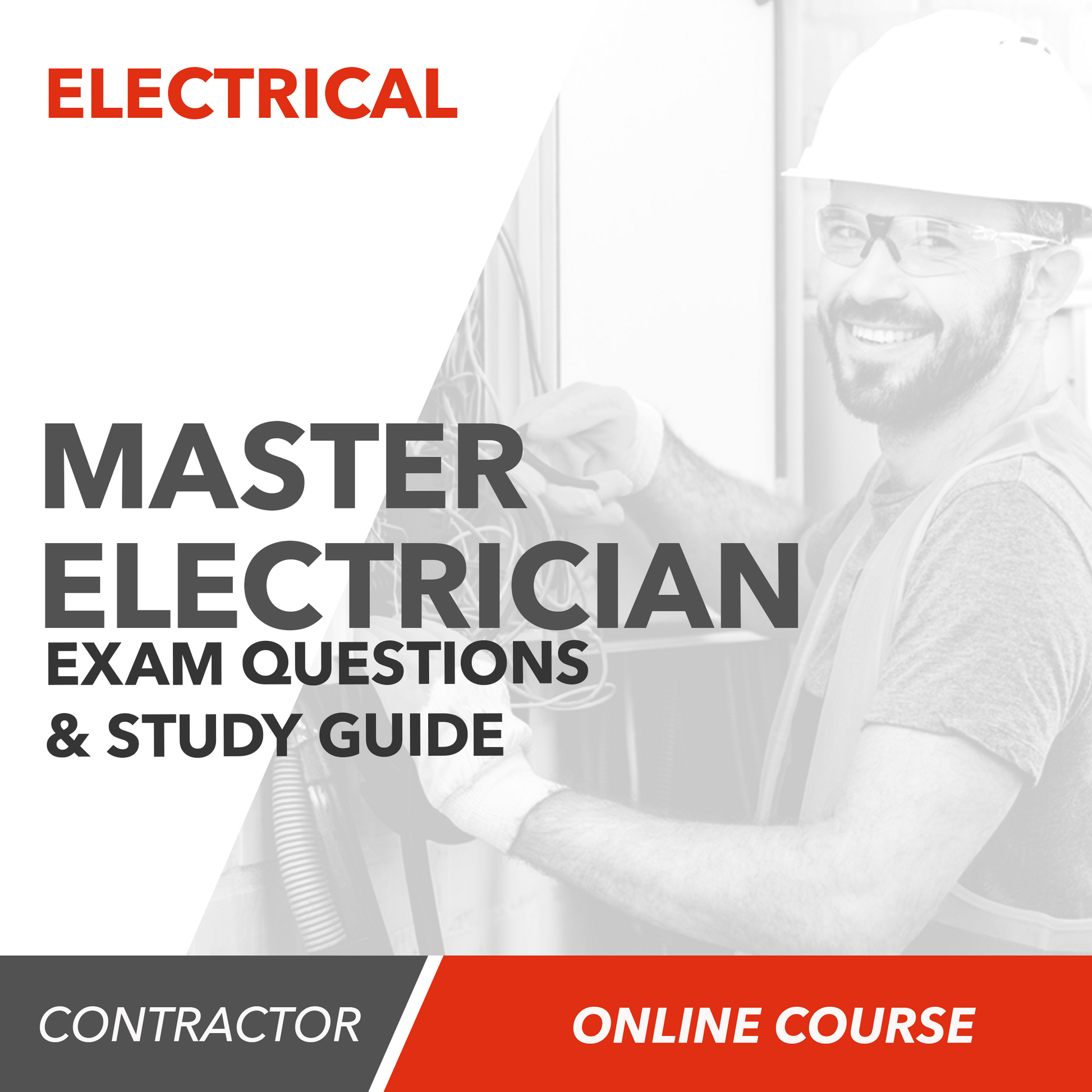 Upstryve's 2020 Master Electrician Exam Questions and Study Guide - ONLINE COURSE product image provided by UpStryve Book Store. Upstryve provides access to online contractor course content, exam prep, books, and practice test questions to students and professionals preparing for their state contracting exams.