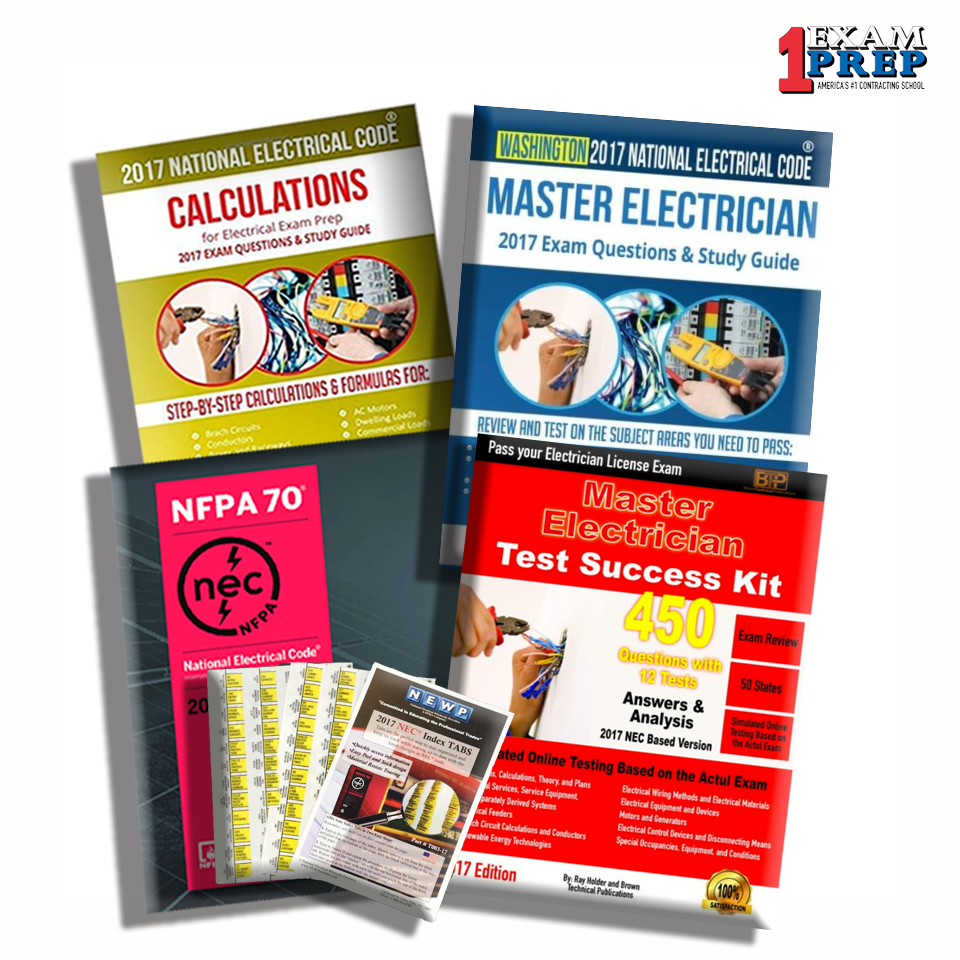 Washington 2017 Master Electrician Exam Prep Package