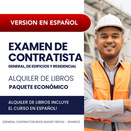 Examen de Contratista General, de Edificios y Residencial de Florida - Alquiler de libros (Paquete económico) (GC, BC, RC - Budget Friendly Book Rental)
