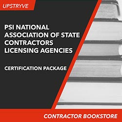 One Exam Prep's NASCLA Commercial General Building Contractor Exam Complete Book Set - Highlighted & Tabbed product image provided by UpStryve Book Store. 1 Exam Prep provides access to online contractor course content, exam prep, books, and practice test questions to students and professionals preparing for their state contracting exams.