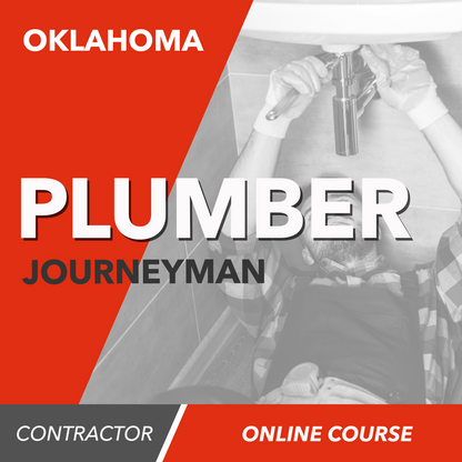 Oklahoma Plumbing Journeyman and Natural Gas Online Prep Course [2021 IPC]