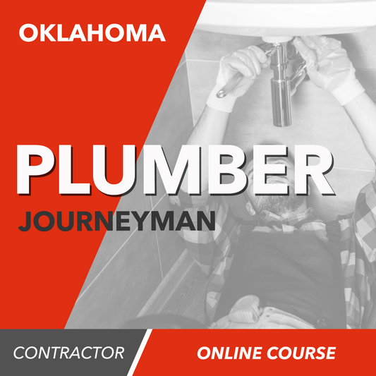 Oklahoma Plumbing Journeyman and Natural Gas Online Prep Course [2021 IPC]