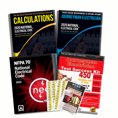 Upstryve's 2020 Complete Journeyman Electrician Package product image provided by UpStryve Book Store. Upstryve provides access to online contractor course content, exam prep, books, and practice test questions to students and professionals preparing for their state contracting exams.