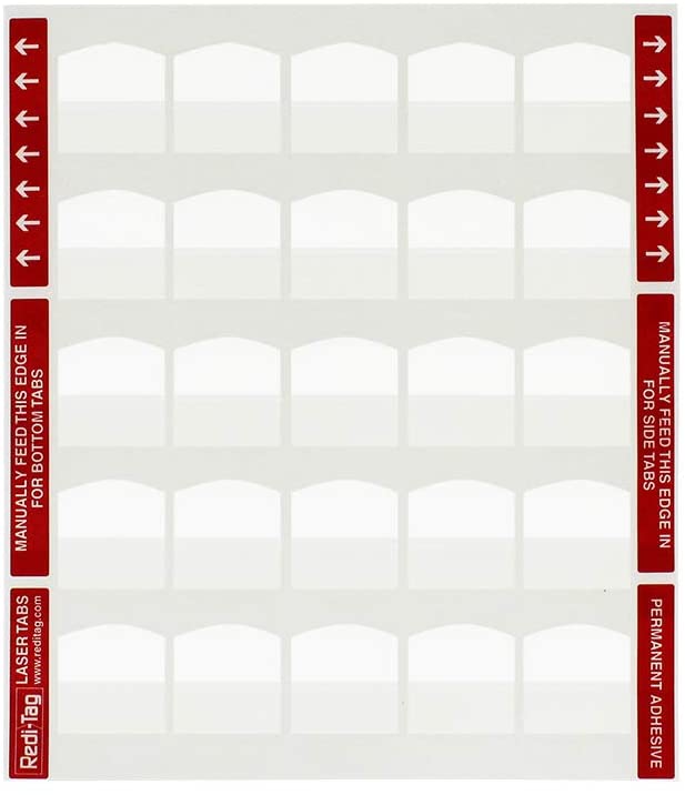 Upstryve's Blank Redi Tabs 100 per pack product image provided by UpStryve Book Store. Upstryve provides access to online contractor course content, exam prep, books, and practice test questions to students and professionals preparing for their state contracting exams.