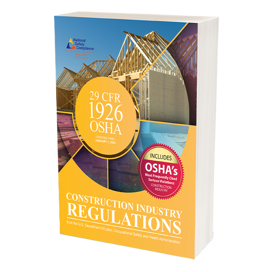 OSHA 29 CFR 1926 Construction Industry Regulations, January 1, 2023 Edition - Highlighted and Tabbed Book