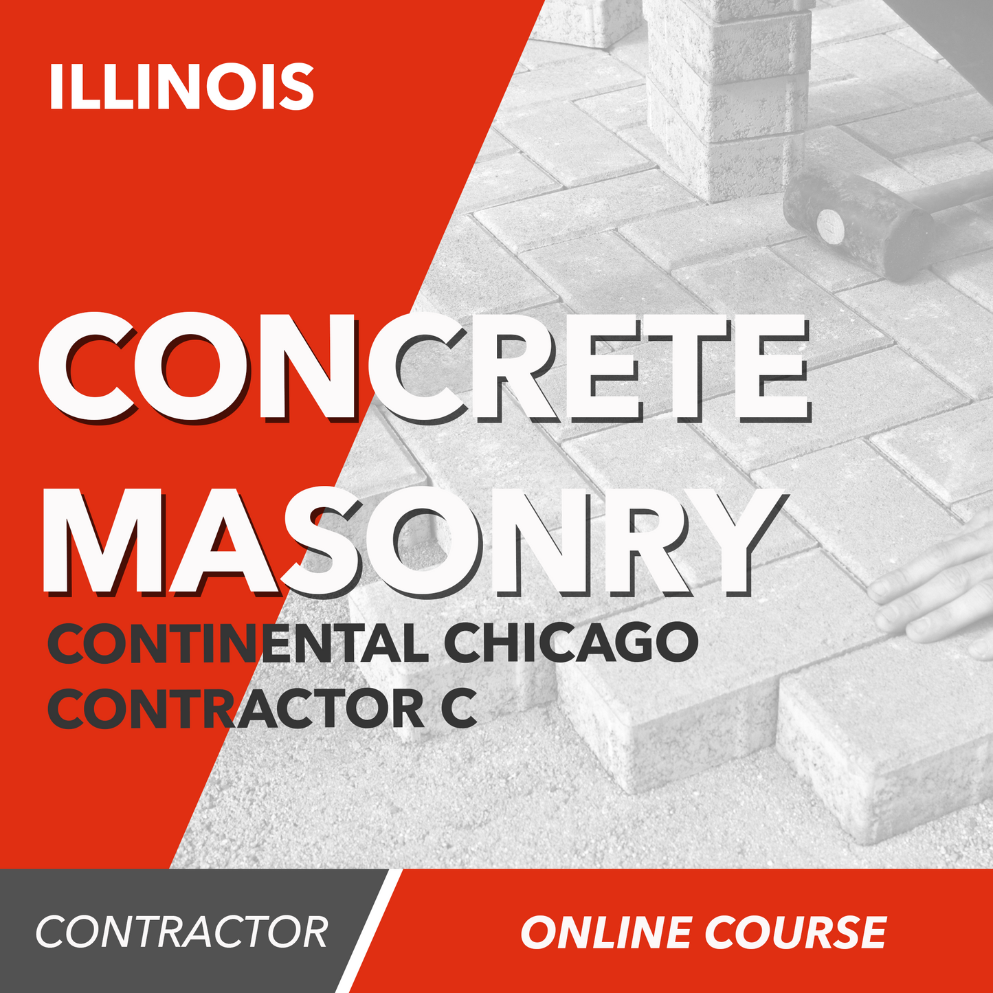 Upstryve's Continental Chicago 302 Concrete Masonry Contractors C Card - Online Exam Prep Course product image provided by UpStryve Book Store. Upstryve provides access to online contractor course content, exam prep, books, and practice test questions to students and professionals preparing for their state contracting exams.