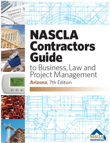 Upstryve's Arizona NASCLA Contractors Guide to Business, Law and Project Management, Arizona 7th Edition product image provided by NASCLA. Upstryve provides access to online contractor course content, exam prep, books, and practice test questions to students and professionals preparing for their state contracting exams.
