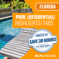 Florida Residential Pool Contractor Exam Complete Book Set - Trade Books - Highlighted & Tabbed