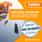Florida State Sheet Metal Contractor Exam Complete Book Set - Trade Books - Highlighted and Tabbed