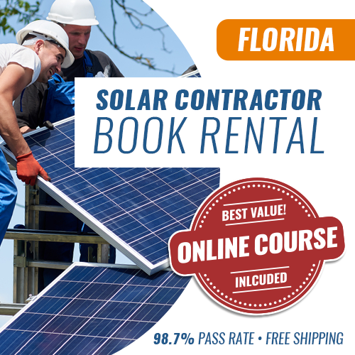 Solar Contractor License Exam Book Rental