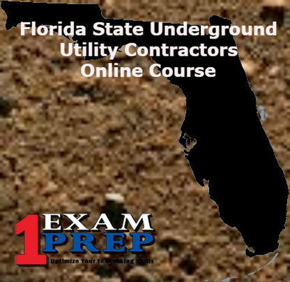 Florida State Underground Utility Contractors Trade Knowledge-Online Exam Prep Course-Pearson VUE