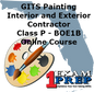 GITS Painting (Interior and Exterior) Contractor - Class "P" - BOE1B
