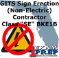 GITS Sign Erection (Non-Electric) Contractor - Class "SE" - BKE1B