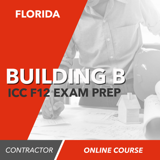 ICC F12 National Standard Building Contractor (B) Exam Prep Package