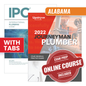Upstryve's Alabama Journeyman Plumber Ultimate Exam Prep Package [2021 IPC] product image provided by UpStryve Book Store. Upstryve provides access to online contractor course content, exam prep, books, and practice test questions to students and professionals preparing for their state contracting exams.
