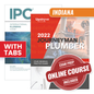 Indiana Journeyman Plumber Study Guide with 2021 International Plumbing Code and Tabs