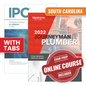 South Carolina Journeyman Plumber Study Guide with 2021 International Plumbing Code and Tabs