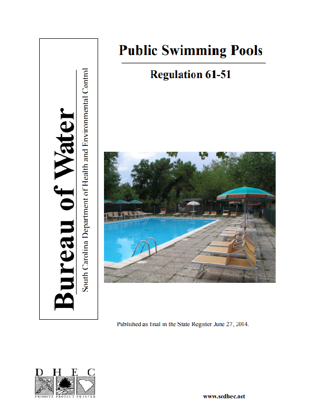 South Carolina Public Swimming Pools, Regulation 61-51