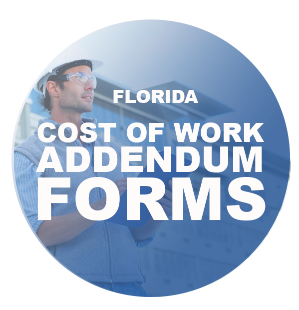 COST OF WORK ADDENDUM FORMS