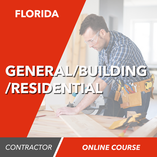 Curso de preparación en línea para el examen de Contratista General, de Edificio y Residencial de Florida (GC/BC/RC - Spanish)