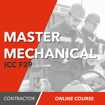 ICC F29 National Standard Master Mechanical Online Prep Course