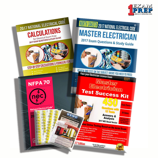 North Dakota 2017 Master Electrician Exam Prep Package