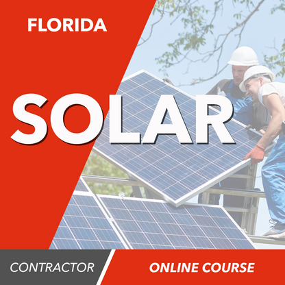 Florida Solar Contractor Trade Exam - Online Exam Prep Course