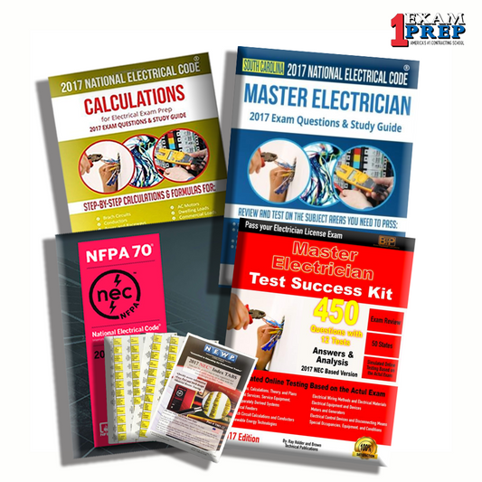 South Carolina 2017 Master Electrician Exam Prep Package