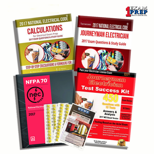 Tennessee 2017 Journeyman Electrician Exam Prep Package