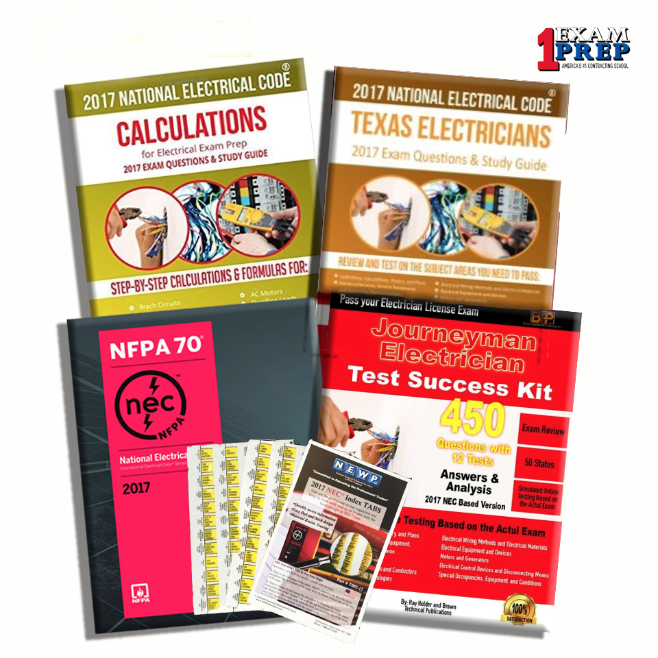 Texas 2017 Journeyman Electrician Exam Prep Package